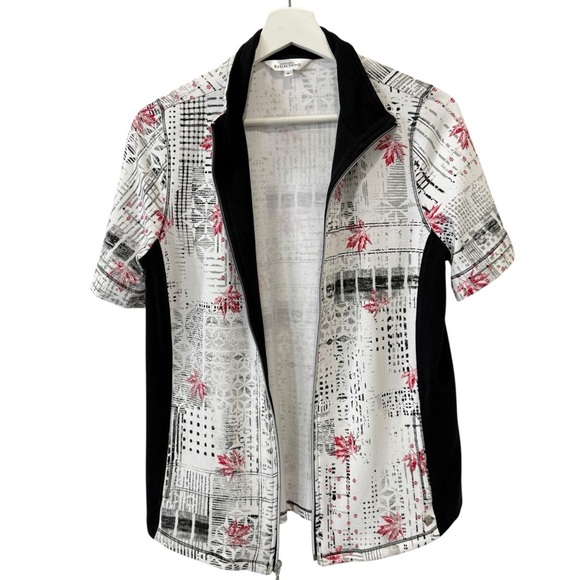 Northern Reflections Fitted Full Zip Autumn Canadian Short Sleeve Shirt Size M - Picture 15 of 17